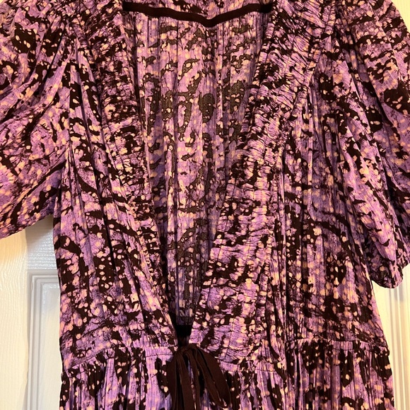 Ulla Johnson Kemala Boho Printed Wrap Midi Dress size 6 - Picture 6 of 11